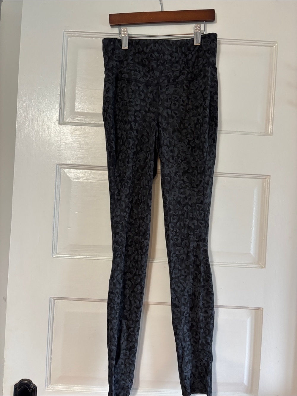 lululemon athletica Black Subtle Leopard High-Rise Leggings